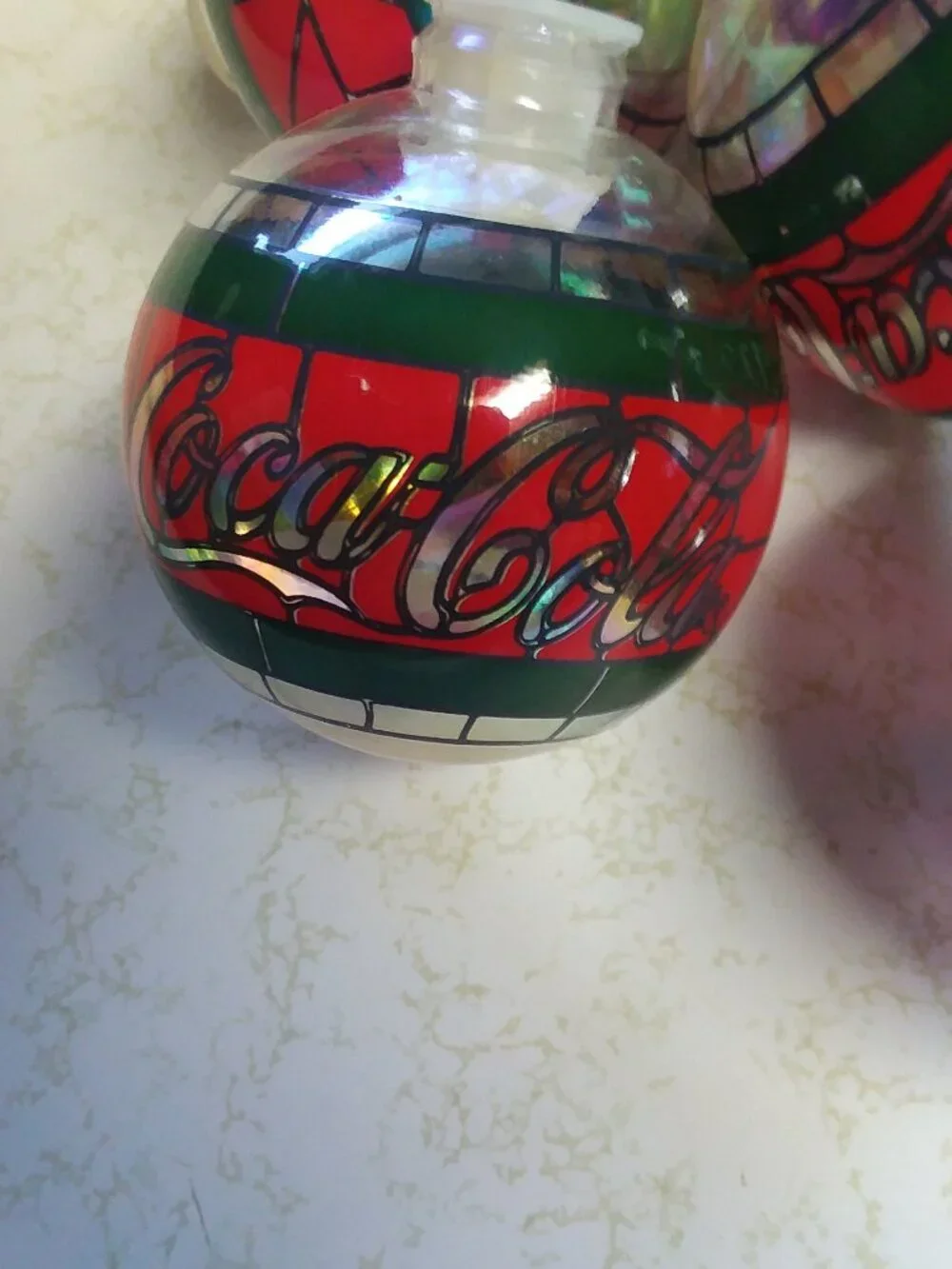 Vnt 1997 Coca-Cola Cavanagh's Stained Glass Christmas Light Covers Lot of 11